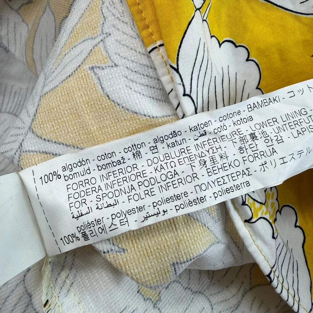 Zara Yellow Floral Tiered Maxi Dress - Picture 6 of 8